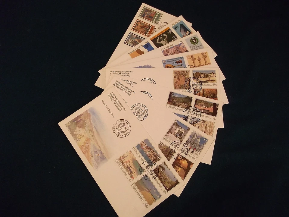 Cyprus 1985 Full Year set FDC. - Image 1 of 1