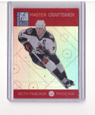 KEITH TKACHUK 1997-98 DONRUSS ELITE HOCKEY MASTER CRAFTSMEN INSERT SP/100 #28