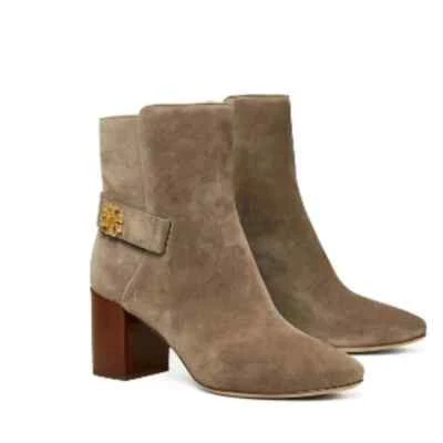 Nuevo con caja Botín Tory Burch Kira 70 mm Gamuza Bisonte Talla 10 Foto 1 de 4