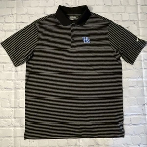 UK Kentucky Wildcats Men’s L Nike Golf Tour Performance Dri-Fit Polo Shirt Black - Picture 1 of 5