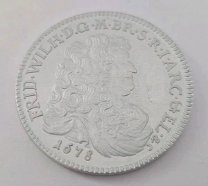 1974 BHI Sterling 1678 Braunschweig Taler Restrike - .925 Silber 23,1g 40mm - Bild 1 von 11
