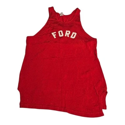 Camiseta sin mangas roja de colección Marshall Gamemaster Ford de baloncesto años 50/60 talla 40 Foto 1 de 4