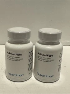 2x Supersmart H. Pylori Formula 20 Billion CFU - Probiotic (120 Caps Total) - Picture 1 of 2