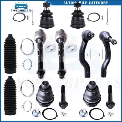 For 2005-2015 Nissan Xterra Front Ball Joint Tie Rod End Rack and Pinion Bellow Foto 1 de 4
