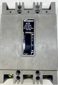 Westinghouse HFB3063 3 Pole Circuit Breaker 63A 480V - Picture 1 of 4