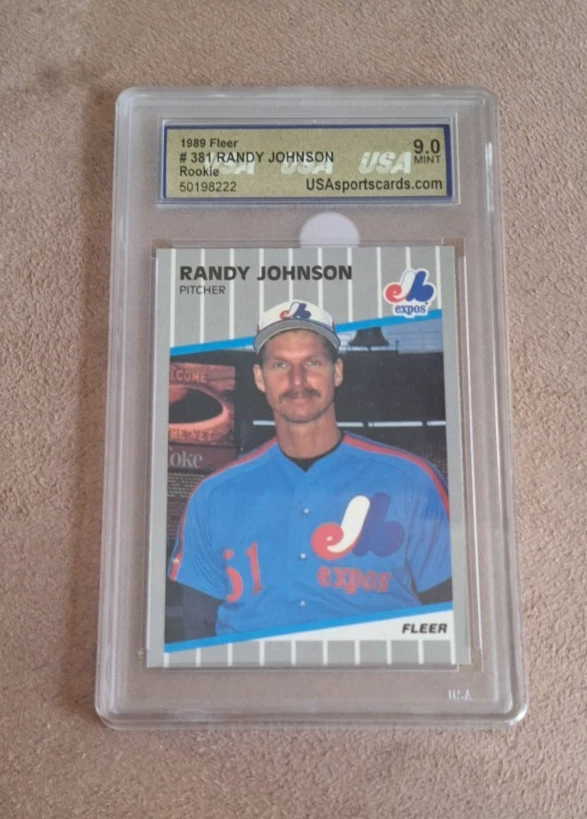 1989 Fleer - Randy Johnson #381 Completely Blacked Out Billboard (RC) - Image 1 of 1
