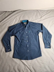 Ariat Button Up Shirt Mens Sz Small Colorful Check Flip Cuff Western Cowboy NEW - Picture 1 of 10