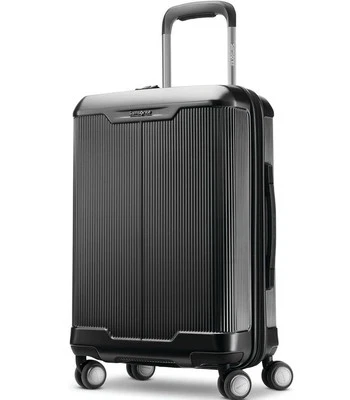 Samsonite Silhouette 17 21" Carry-on Expandable Hardside Spinner Luggage, Black - Image 1 of 4