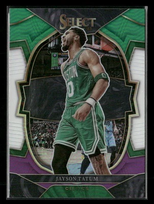 2022-23 Panini Select #55 Jayson Tatum Green White Purple Prizms Boston Celtics - Image 1 of 2