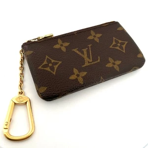 Louis Vuitton Monogram Pochette Cles Portachiavi Portamonete M62650 Autentica - Foto 1 di 9