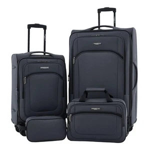 Soulana Luggage & Travel, Grey, 4 Piece Set - Picture 1 of 5