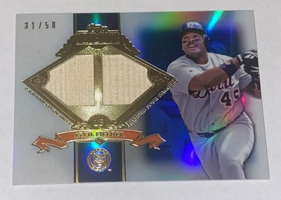 2013 Topps Tribute Famous Four-Baggers GU Bat Relics /50 Cecil Fielder Tigers - Image 1 of 2