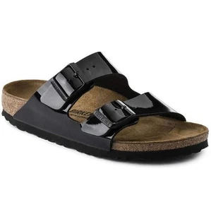 Birkenstock Birko Flor ARIZONA - Patente (Laca) Negro - Nuevo en caja 1005291 - Imagen 1 de 10
