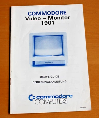 Bedienungsanleitung für Commodore Video - Monitor 1901 - In deutsch und englisch - Bild 1 von 4