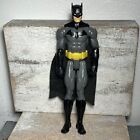 2016 Mattel DC Comics Batman Articulated 12" Action Figure Black Gray Suit, Cape