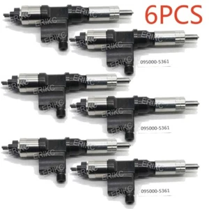 Inyector de combustible 6 piezas 095000-5361 para motor Isuzu 7,8 L modelo 6HK1 vehículo CN - Imagen 1 de 6