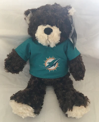 NFL Miami Dolphins Plush Bear 17” New Cover
