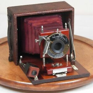 Gundlach Optical Company Focus Antique Wood Camera Bellows Circa1900 Film Holder