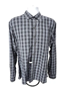 Camisa 7 Diamonds Premium con botones para hombre XL azul informal manga larga, limpieza en seco - Imagen 1 de 8