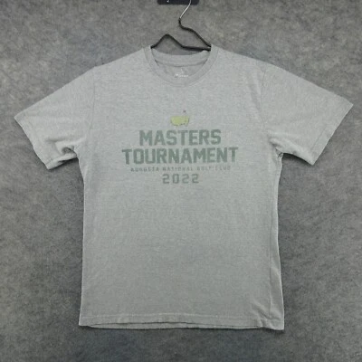 Masters Shirt Mens Small Gray 2022 Augusta National Golf Club Tournament Faded - Image 1 of 4