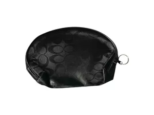 5" x 8" Black Infinity Pattern Large Zipper Cosmetic All Purpose Bag - Picture 1 of 1
