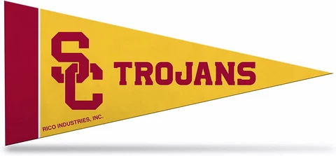 USC Trojans Felt Mini Pennants, 4" x 9" - Licensed by Rico - Made In USA Cover
