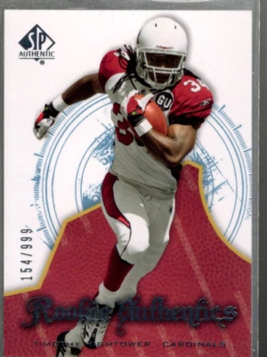 A9670- 2008 SP Authentic #161 Tim Hightower RC /999 SAMPLE - Image 1 of 2