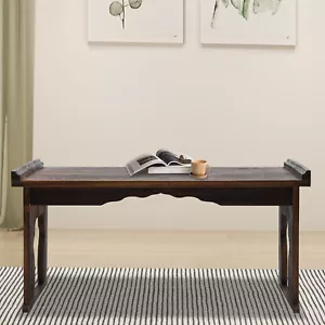 Japanese Floor Table Folding Coffee Table & Tea Table Wooden Altar Table 32"x18" - Picture 1 of 15