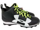 Under Armour Ua 1286599 001 Crusher Rm Black Football Cleats Men's Size 15