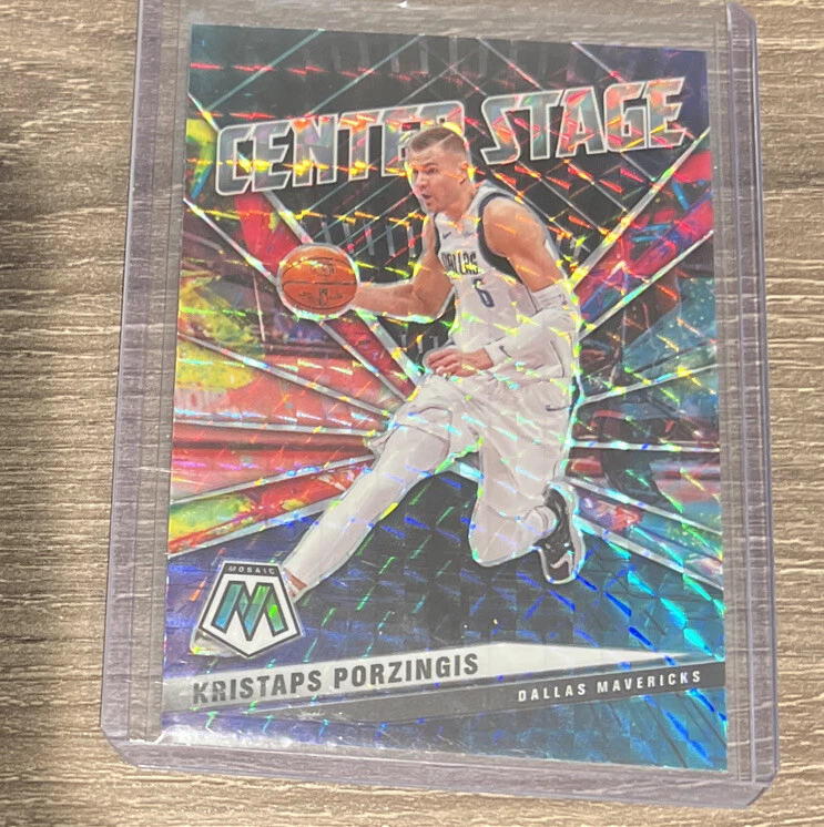 Kristaps Porzingis 2020/21 Mosaic Center Stage Insert #4 Dallas Mavericks - Image 1 of 1