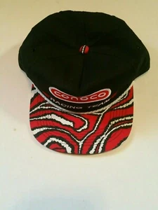 Vintage Conoco Racing Team "Mears Gang" Adjustable Snapback Cap Hat Red shark - Picture 1 of 12