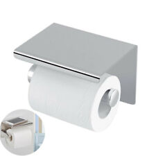 Home Hold Roll Papers Stand Wall Mounted Toilet Tissue Holder Silver Dispensers