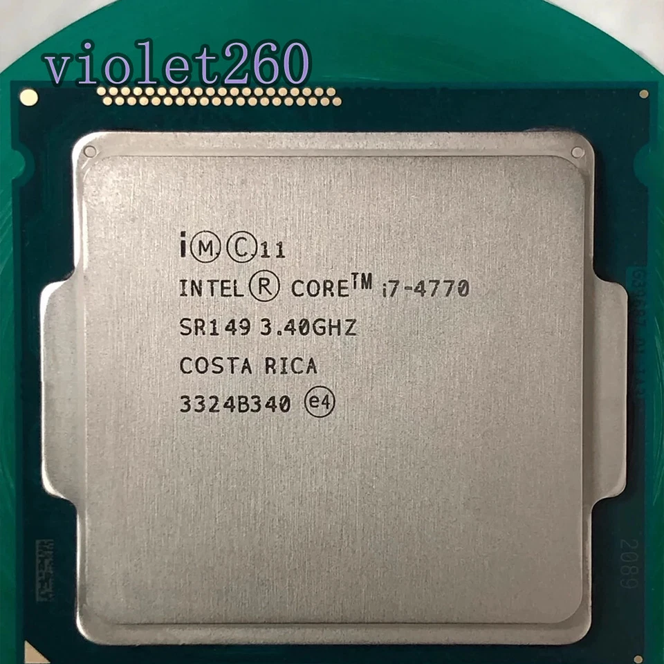 Intel Core i7-4770 FCLGA1150 3.4GHz 4C/8T 8MB 5GT/s 84W CPU Processor - Image 1 of 1