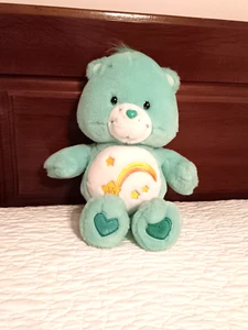 Vtg Care Bears WISH BEAR 13" TalkinPlush Stuffed Animal Toy Green Shooting Star - Picture 1 of 6