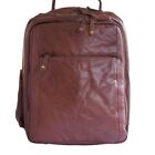 Unisex Genuine Rugged Leather Large Laptop Backpack Travel Casual Rucksack Bag N