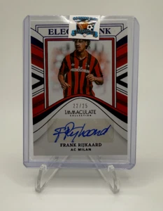Frank Rijkaard 22/25 Auto Immaculate Elegant Ink AC Milan Legend Netherlands - Picture 1 of 3
