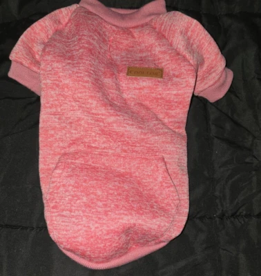 Suéter Cooltail Polar Cachorro Perro Rosa Talla L 16"x8" Otoño Acogedor Cálido Interior y Exterior Foto 1 de 4