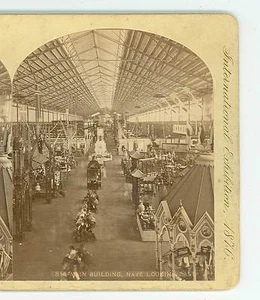 Wsa8709 View #814 Main Building Nave Looking East 1876 Centennial Expo D - Picture 1 of 2