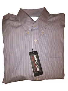 Kirkland Signature Men's Shirt Size 16 1/2 34-35  A32 New w/tags - Picture 1 of 5