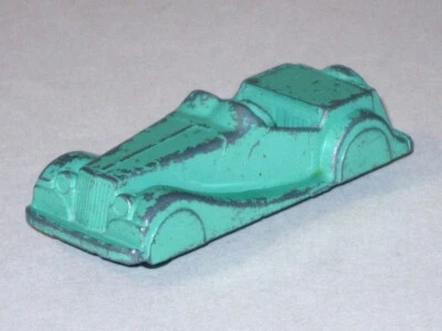 Vintage 1950s MIDGETOY MG Roadster Convertible! Turquoise Green Diecast Car! - Image 1 of 4