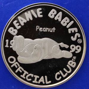 Moneda de Plata Ty Beanie Baby Cacahuete el Elefante - Imagen 1 de 5
