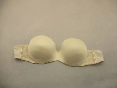Sujetador push up 36C Lily of France forrado beige con aros sin tirantes 11A Foto 1 de 4