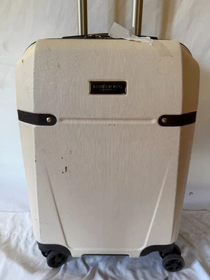 London Fog Brentwood II 20" Expandable Hard-side Carry-On Spinner Luggage Ivory - Image 1 of 4