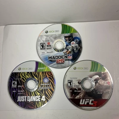 UFC Undisputed 3 (Microsoft Xbox 360, 2012) LOTE DE 3 MADDEN & JUST Dance Foto 1 de 4
