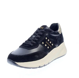 Nerogiardini Sneakers In Pelle Con Zeppa Nero - Donna Scarpe Sneakers - Imagen 1 de 4