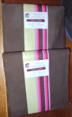 2 X Creative Cuts Stash Sampler 1/2 Yarda Tela 100% Algodón 18" X 42" Marrón Foto 1 de 4