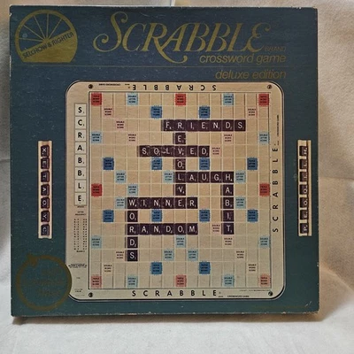 Scrabble 1977 Deluxe Turntable Edition 100% COMPLETE! EUC Selchow & Righter - Image 1 of 4