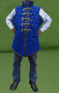 Medieval Padded Cosplay Armor Jacket - Cotton Viking Historical Gambeson for SCA - Picture 1 of 6