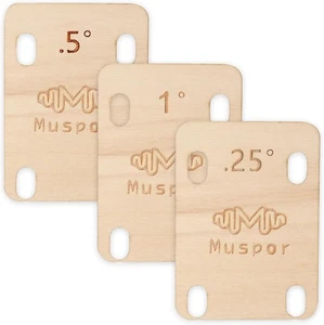Cuñas de cuello de guitarra 3 piezas, protección de cuña de madera maciza de arce 0,25,...  - Imagen 1 de 7