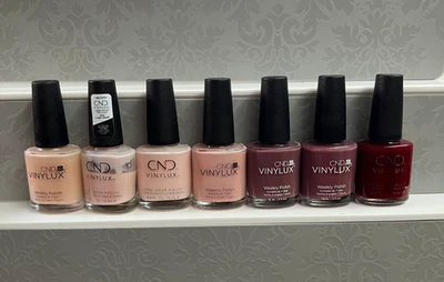 Lote de 7 Esmaltes de Uñas CND Vinylux - Excelente Estado y la mayoría de las botellas llenas Foto 1 de 4